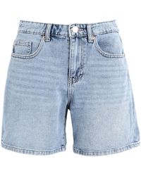 /blanc Jean ONLY en coloris Bleu Femme Vêtements Shorts Shorts en jean et denim short en jean effet color block Vega 
