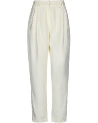 Femme Vêtements Pantalons décontractés Pantalon Magda Butrym en coloris Blanc élégants et chinos Pantalons longs 