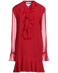 Moschino - Mini Dress Silk - Lyst