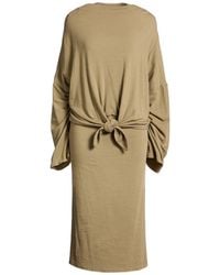 Hache - Military Midi Dress Wool, Elastane - Lyst