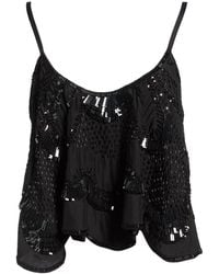 Alberta Ferretti - Top Silk, Polyamide - Lyst