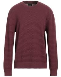 ARMANI EXCHANGE - Burgundy Sweater Cotton - Lyst