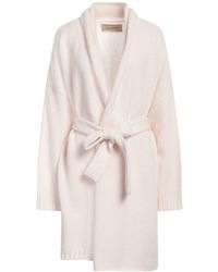 Gentry Portofino - Ivory Cardigan Virgin Wool, Polyamide - Lyst