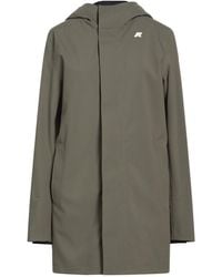 K-Way - Overcoat & Trench Coat Polyester, Polyurethane - Lyst