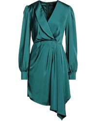 VANESSA SCOTT - Emerald Mini Dress Polyester - Lyst