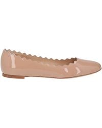 Chloé - Sand Ballet Flats Leather - Lyst