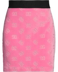 Dolce & Gabbana - Logo Cotton Miniskirt - Lyst