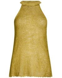 Momoní - Top Cotton, Linen, Polyamide - Lyst