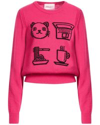 Alberta Ferretti - Fuchsia Sweater Virgin Wool, Cashmere - Lyst