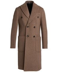 Emporio Armani - Coat Wool, Polyamide, Alpaca Wool - Lyst