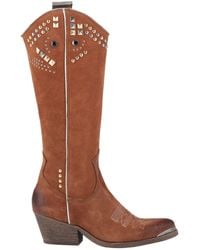 Replay Knee Boots - Brown