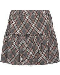 8pm - Mini Skirt Viscose, Polyester - Lyst