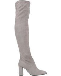 be Blumarine Knee Boots - Grey