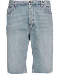 Saint Laurent - Short en jean - Lyst