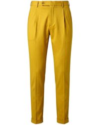 Berwich - Mustard Pants Viscose, Polyamide, Elastane - Lyst