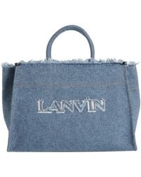 Lanvin - Handbag Textile Fibers - Lyst