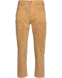 People - Khaki Jeans Cotton - Lyst