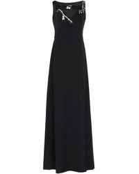 Boutique Moschino - Maxi Dress Triacetate, Polyester - Lyst
