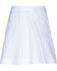 MSGM Jupe au genou - Blanc