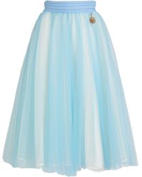 Elisabetta Franchi - Midi Skirt Polyamide, Cupro, Elastane - Lyst