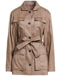 Brunello Cucinelli - Light Jacket Linen, Virgin Wool, Polyester, Polyamide - Lyst