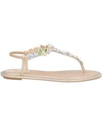Rene Caovilla - Thong Sandal Textile Fibers - Lyst