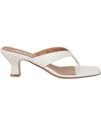 Paris Texas - Ivory Thong Sandal Leather - Lyst