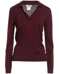Gran Sasso - Burgundy Sweater Virgin Wool - Lyst
