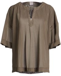 Max Mara - Top Polyester, Cotton - Lyst