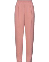 Forte Forte Baumwolle Hose mit Bindegürtel in Pink Damen Bekleidung Hosen und Chinos Lange Hosen 