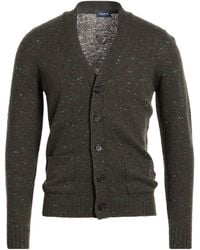 Drumohr - Dark Cardigan Virgin Wool, Cashmere, Polyamide - Lyst