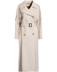 Max Mara - Light Overcoat & Trench Coat Cotton, Polyester - Lyst