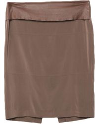 Brunello Cucinelli Falda a media pierna - Marrón