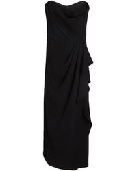 Jonathan Simkhai - Keelan trägerloses midikleid aus crêpe mit wickeleffekt - Lyst