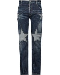 DSquared² - Jeans Cotton, Elastane, Calfskin - Lyst