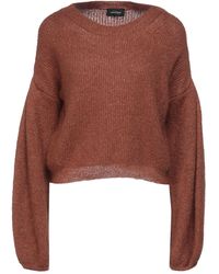 ottod\u2019Ame Kraagloze sweater zwart casual uitstraling Mode Sweaters Kraagloze sweaters ottod’Ame 