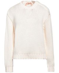 N°21 - Cream Sweater Cotton, Polyamide, Viscose - Lyst