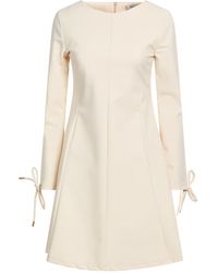 LE SARTE DEL SOLE - Cream Mini Dress Polyamide, Elastane - Lyst
