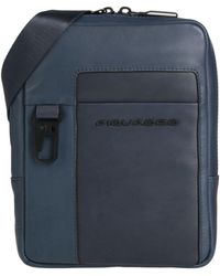 Piquadro - Midnight Cross-Body Bag Cow Leather, Eva (Ethylene - Lyst