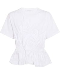 Cecilie Bahnsen - T-Shirt Cotton, Elastane - Lyst