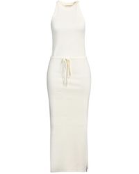 hinnominate - Ivory Maxi Dress Viscose, Polyester, Polyamide - Lyst