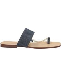 MARIA LUCA - Thong Sandal Textile Fibers - Lyst