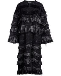 Alberta Ferretti - Overcoat & Trench Coat Acrylic, Polyamide, Cotton, Polyester - Lyst