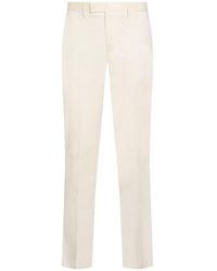 Lardini - Ivory Pants Cotton, Elastane - Lyst