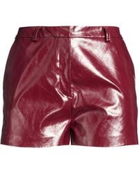 SIMONA CORSELLINI - Burgundy Shorts & Bermuda Shorts Polyester - Lyst