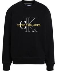 Femme Vêtements homme Articles de sport et dentraînement homme Sweats K10k108865 Sweat-shirt Calvin Klein en coloris Noir 