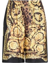 Versace - Light Shorts & Bermuda Shorts Silk - Lyst
