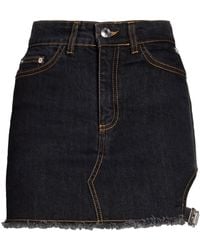 Gcds - Denim Skirt Cotton, Elastane - Lyst