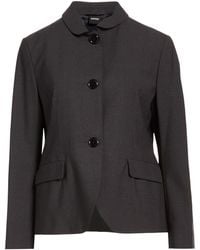Aspesi - Charcoal Blazer Virgin Wool, Polyamide, Elastane - Lyst