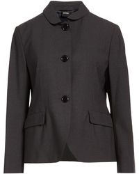 Aspesi - Charcoal Blazer Virgin Wool, Polyamide, Elastane - Lyst
